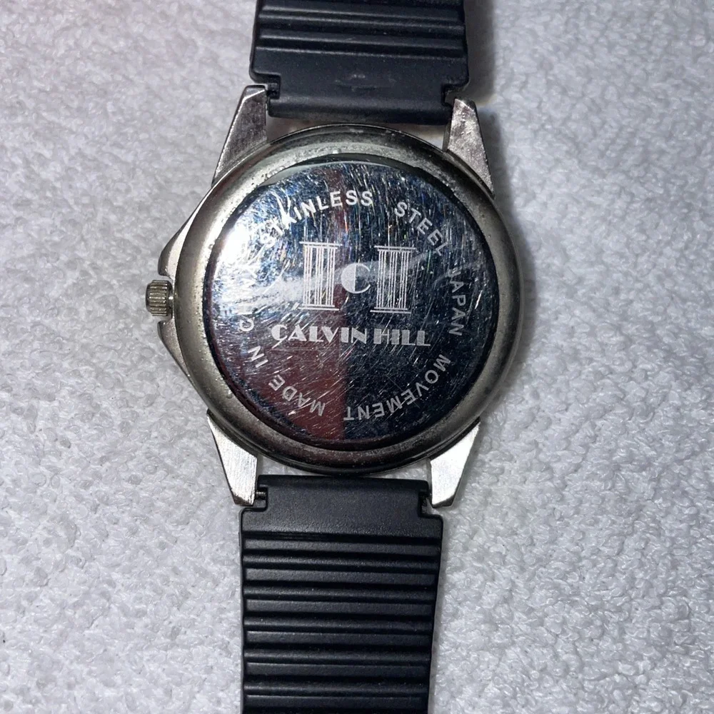 Vintage Calvin Hill  Watch Mens Gold Silver Two Tone #c3
